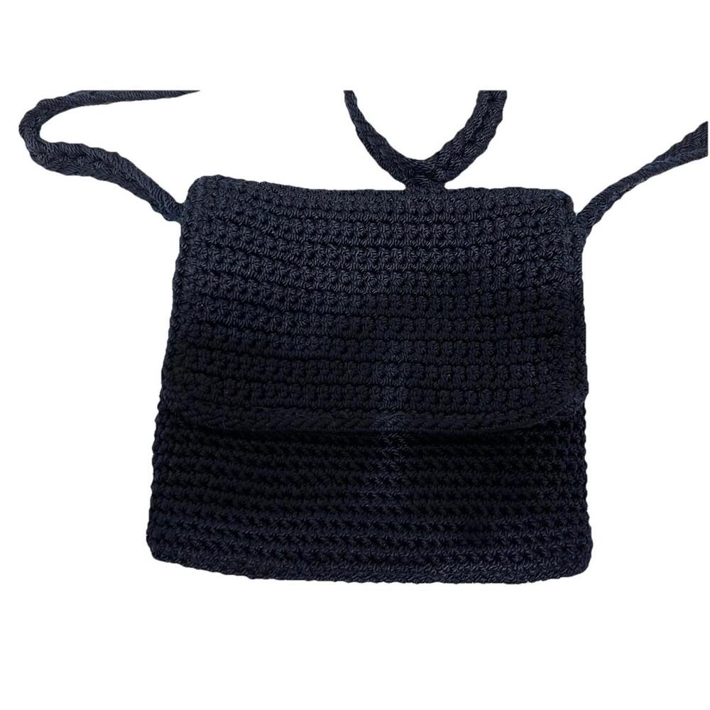 The Sak mini crochet crossbody bag in Navy Blue